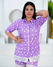 Lavender Love Luxe Shorts Set – Set of 2 | Nighttime Essentials