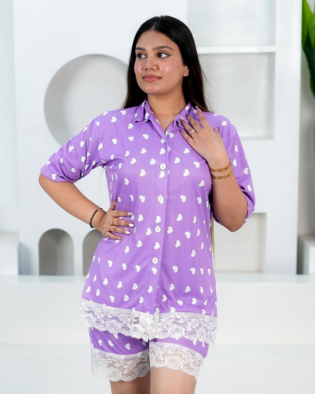 Lavender Love Luxe Shorts Set – Set of 2 | Nighttime Essentials