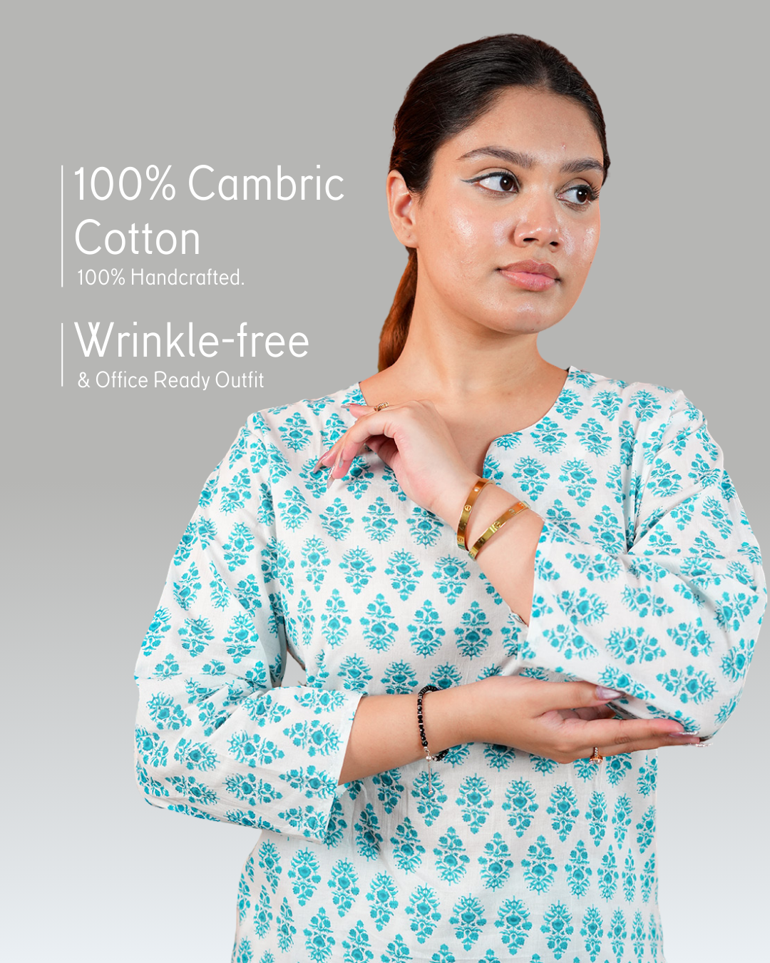 Teal Cotton CO-ORD Set – Set of 2 | All-Day Everywhere