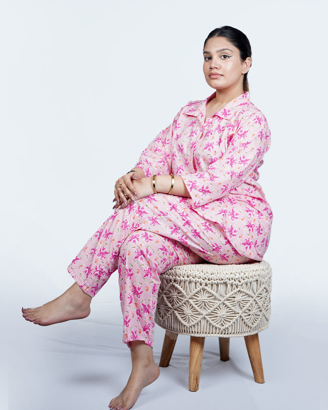 Phoolwari Pink CO-ORD Set – Set of 2 | All-Day Everywhere