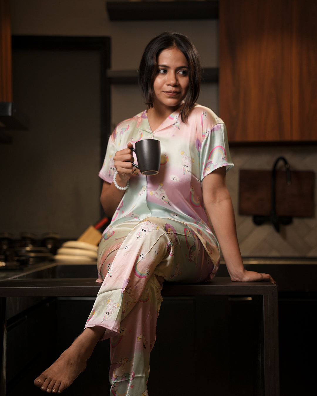 Sweet Dreams Japanese Satin PJ set - Set of 2