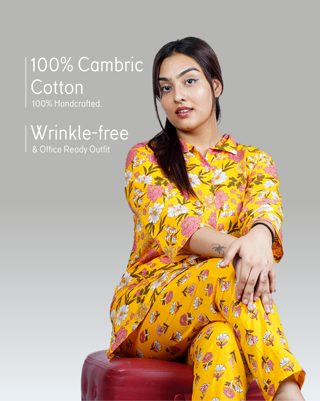 Haldi Gul Cotton CO-ORD Set – Set of 2 | All-Day Everywhere