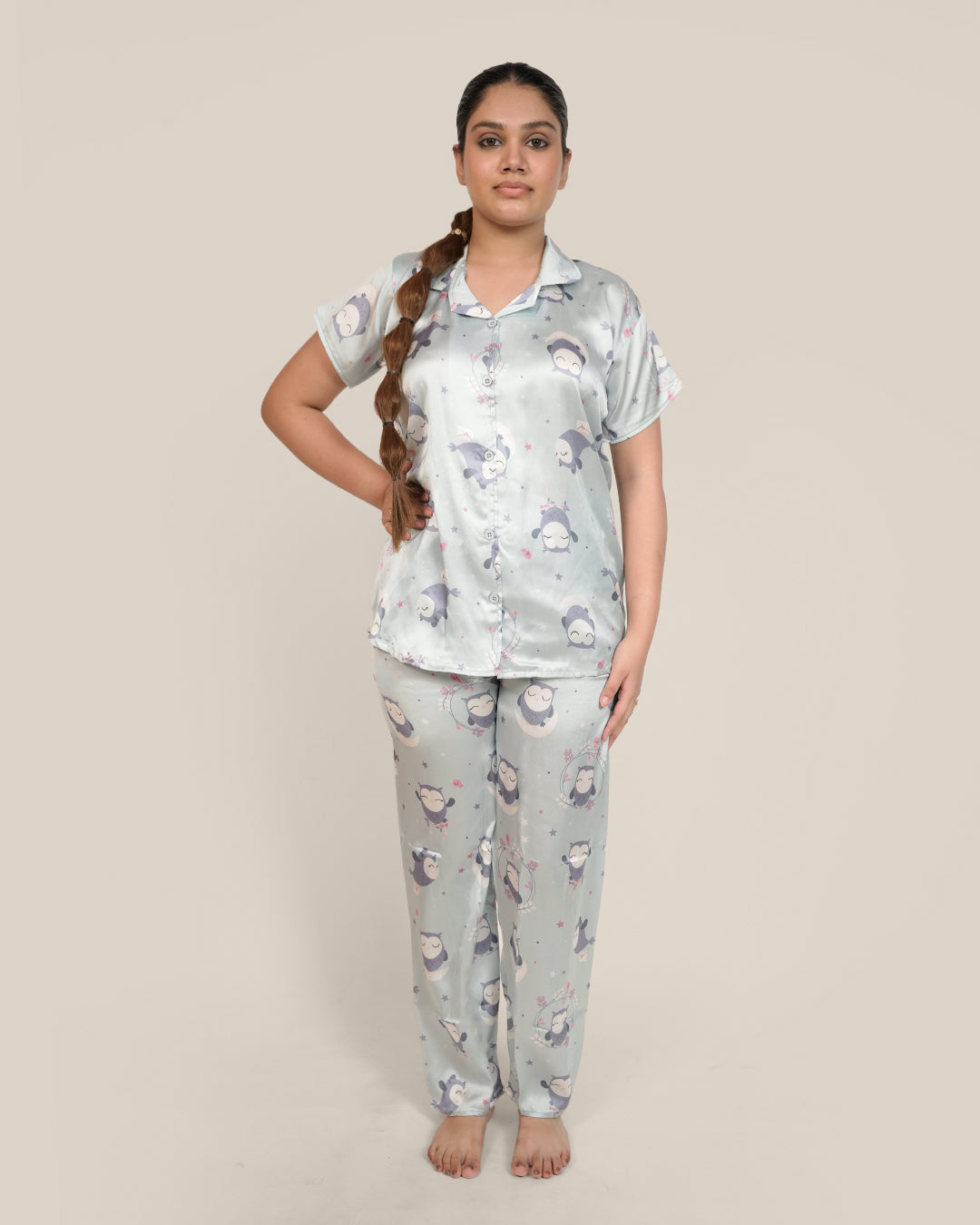 Cute Pingu Japanese Satin PJ set - Set of 2