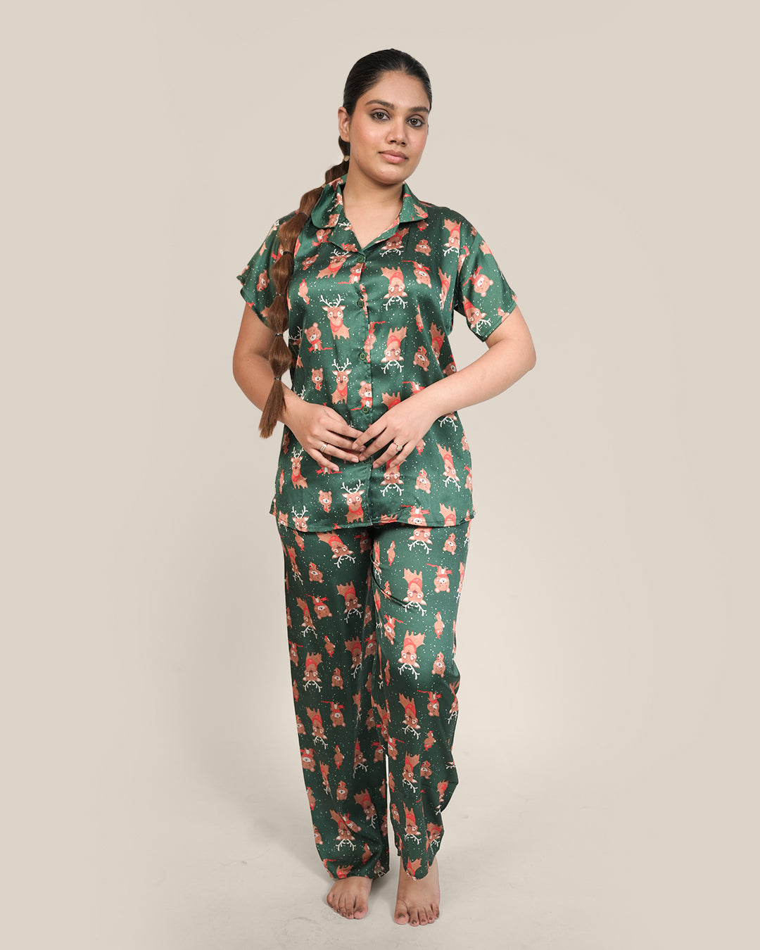 Jingle Belle Japanese Satin PJ set - Set of 2