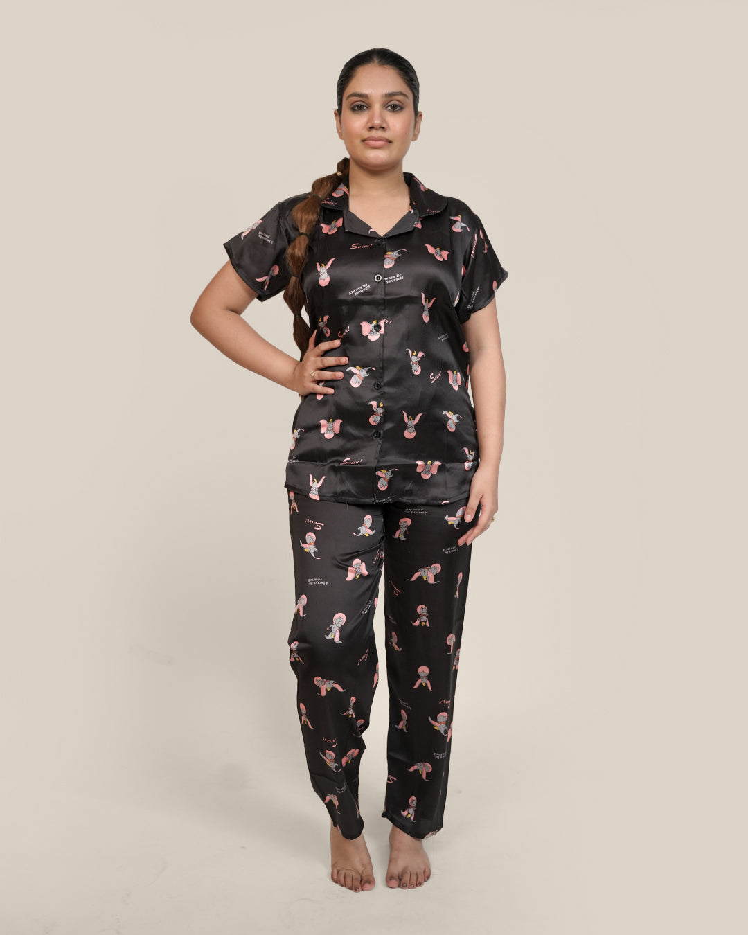 Baby Elephant Japanese Satin PJ set - Set of 2