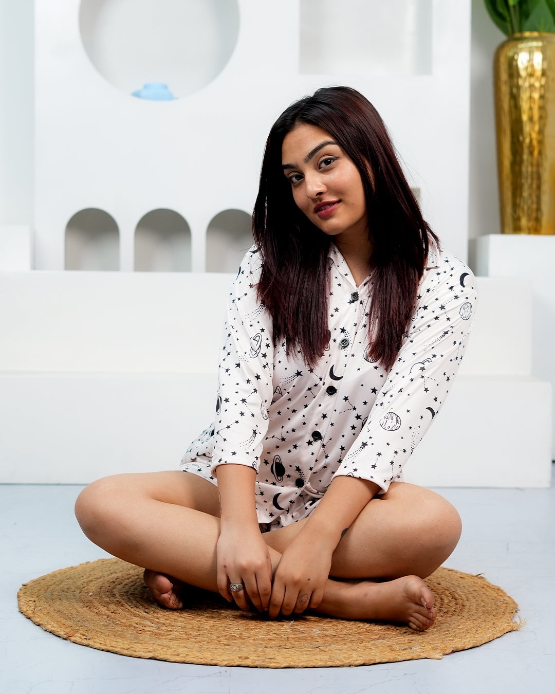 Cosmic Dream Luxe Shorts Set – Set of 2 | Night time Essentials