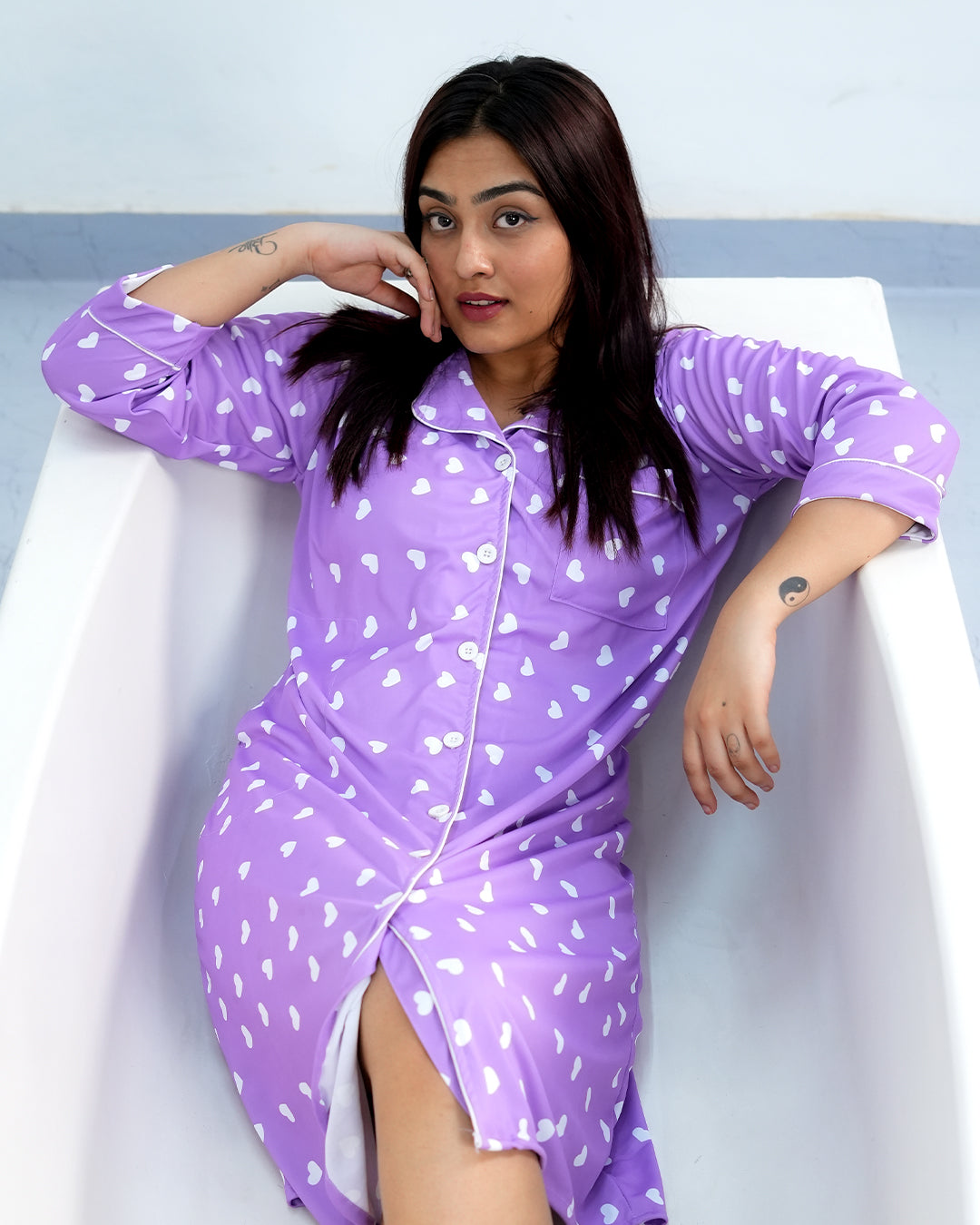 Lavender Crush NightTee – Set of 1 | Night time Essentials