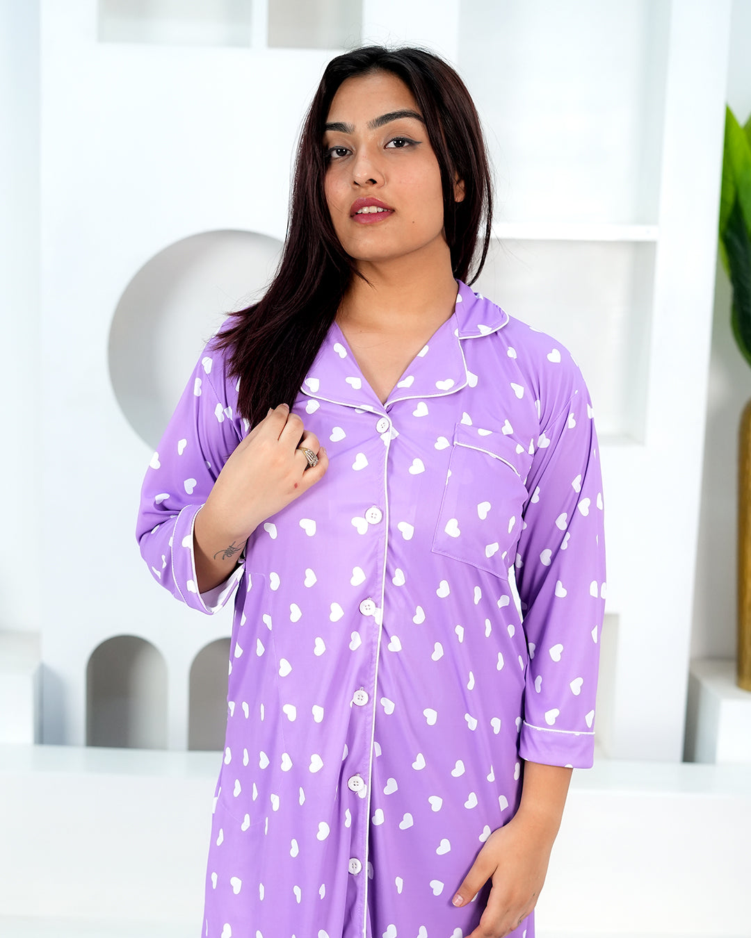 Lavender Crush NightTee – Set of 1 | Night time Essentials