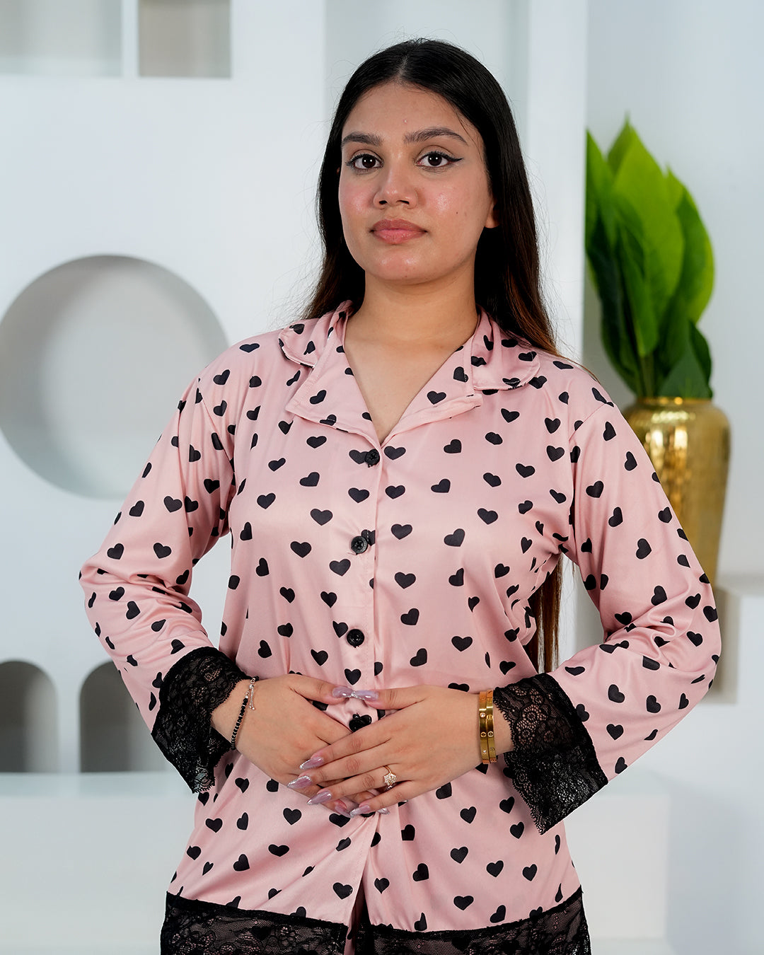 Sugar Blush Luxe Night Suit – Set of 2 | Night time Essentials