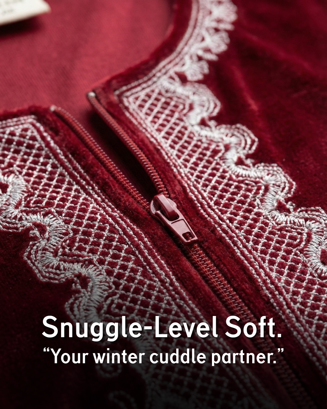 Velure Bliss Kurti Set – Ruby Red