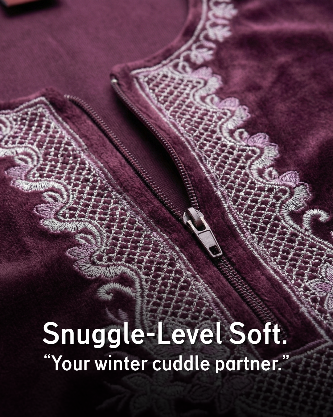 Velure Bliss Kurti Set – Velvet Amethyst