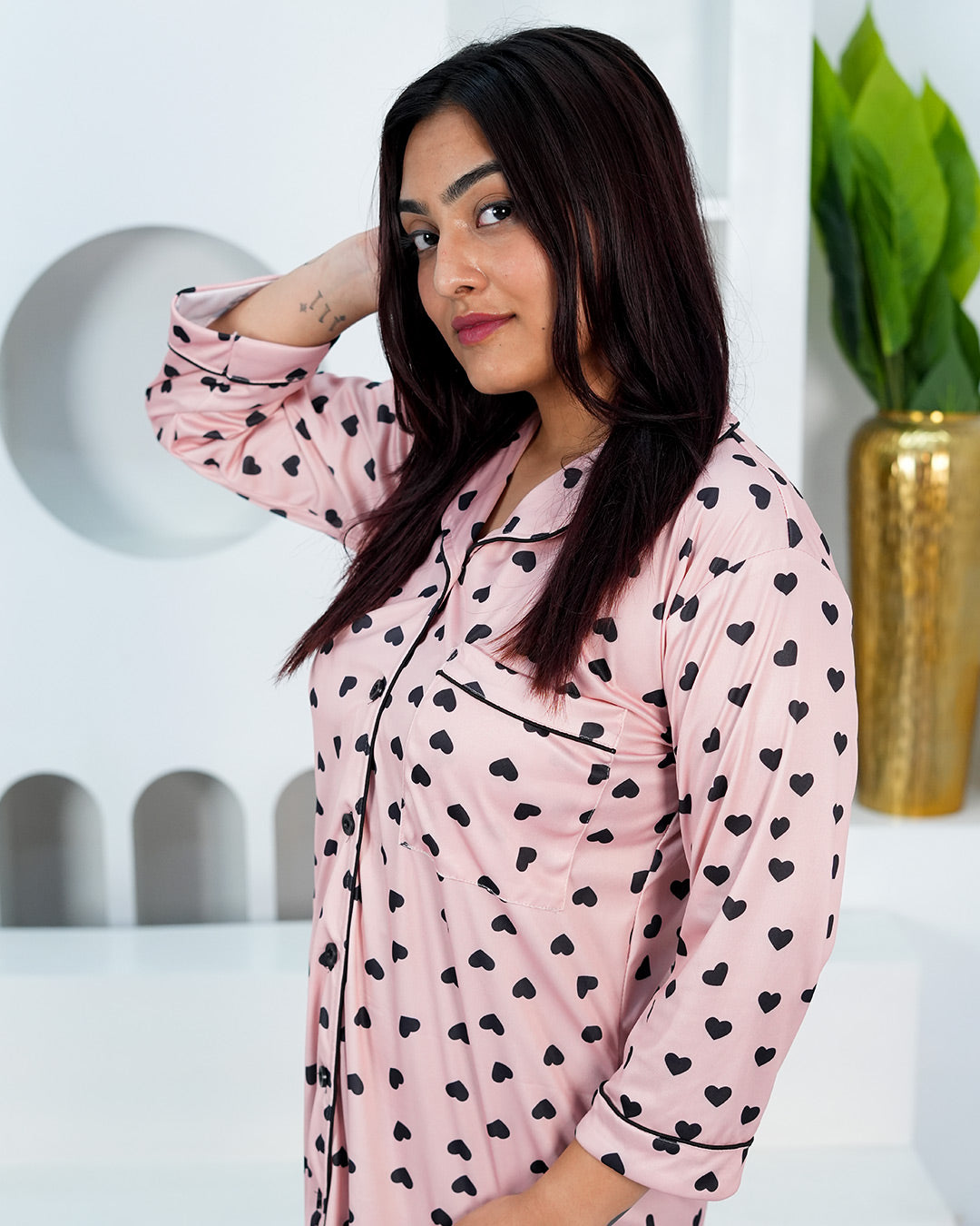 Blush Mood NightTee – Set of 1 | Night time Essentials