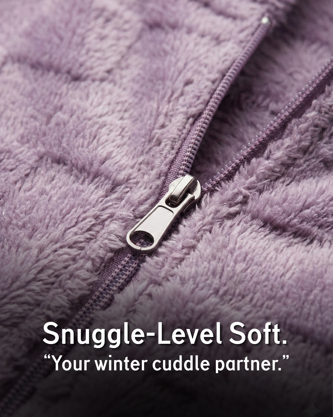 CozyBear Hoodie Nightsuit Lavender - Premium Plush Night Suit