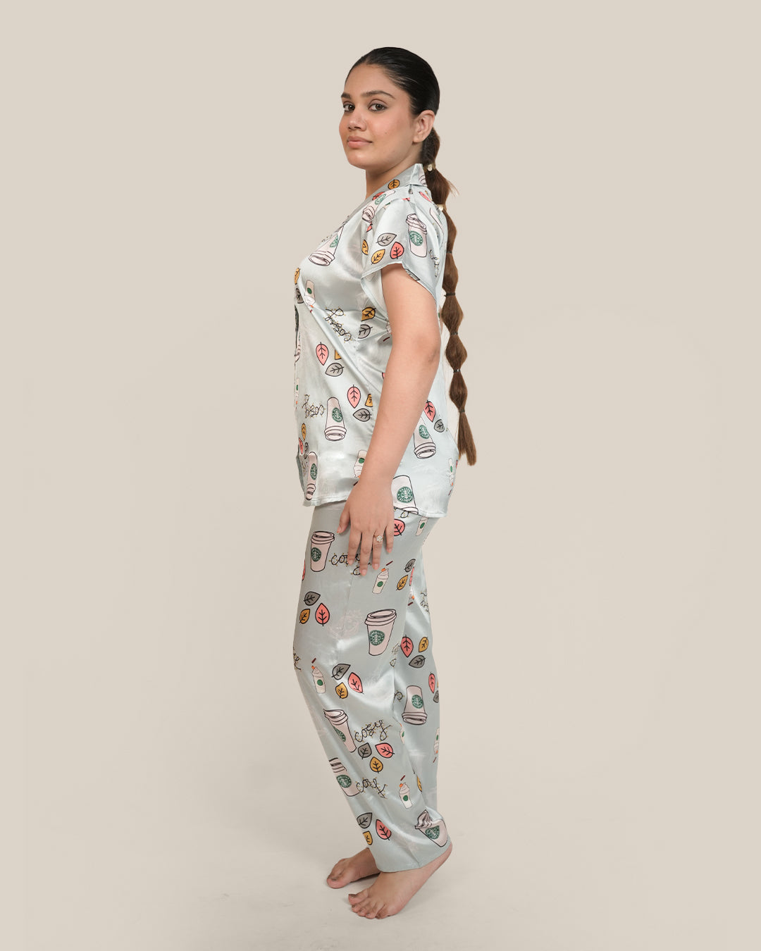Java Chip Japanese Satin PJ set