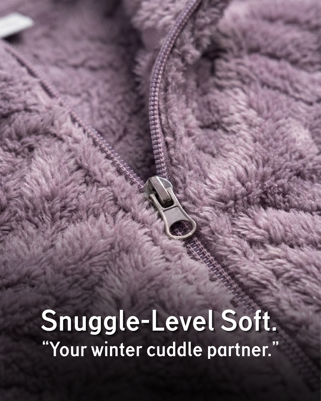 Plush Love Winter Nightsuit Blush Lavender Love - Premium Plush Night Suit