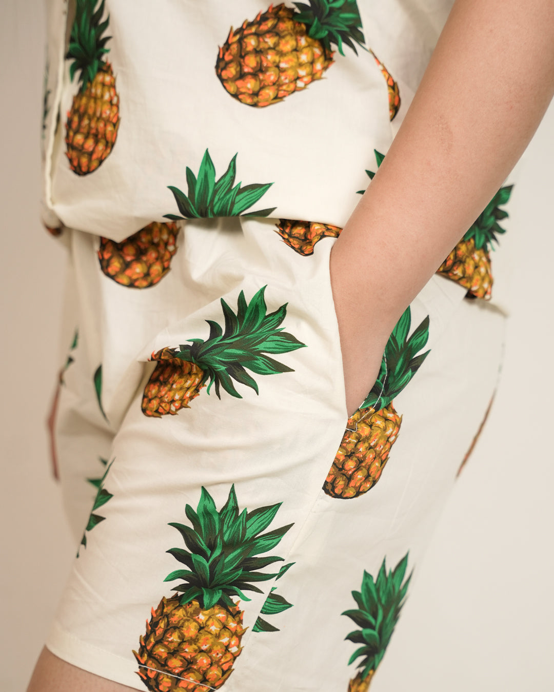 Pineapple Glow Shorts| Bra-Free Nights