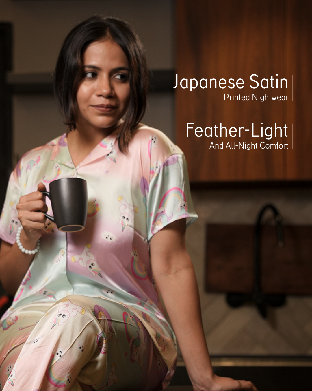 Sweet Dreams Japanese Satin PJ set - Set of 2