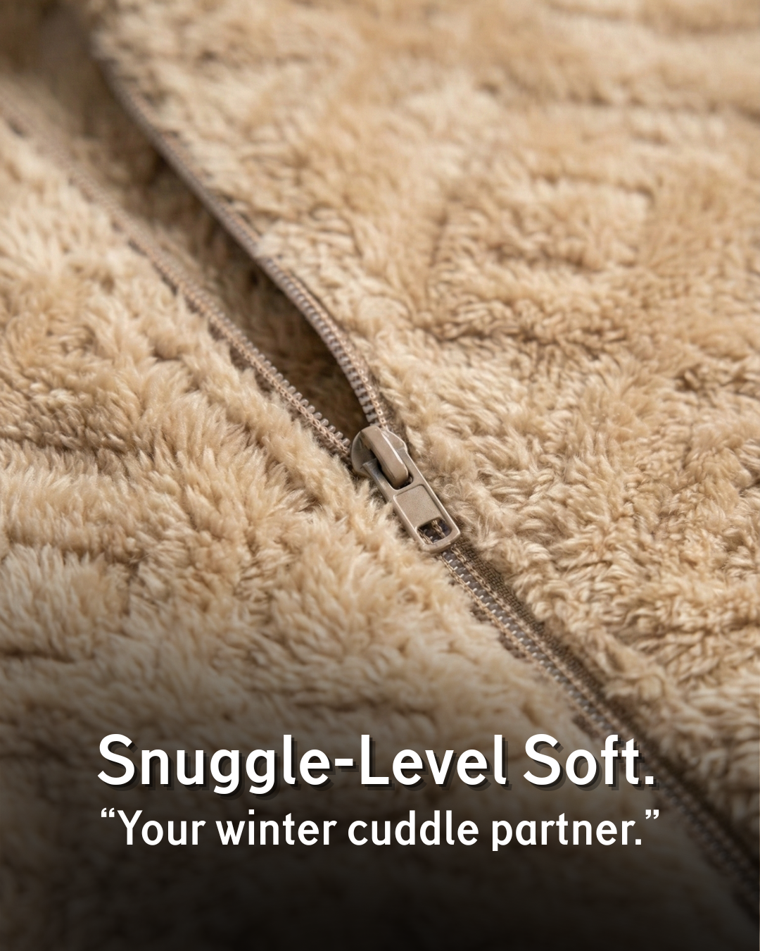 Plush Love Winter Nightsuit Blush Biege - Premium Plush Night Suit