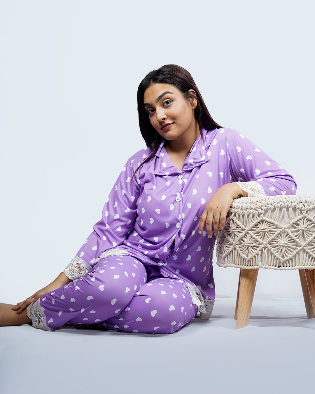 Lavender Love Luxe Night Suit – Set of 2 | Night time Essentials