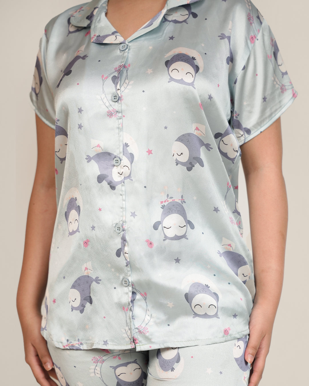 Cute Pingu Japanese Satin PJ set - Set of 2