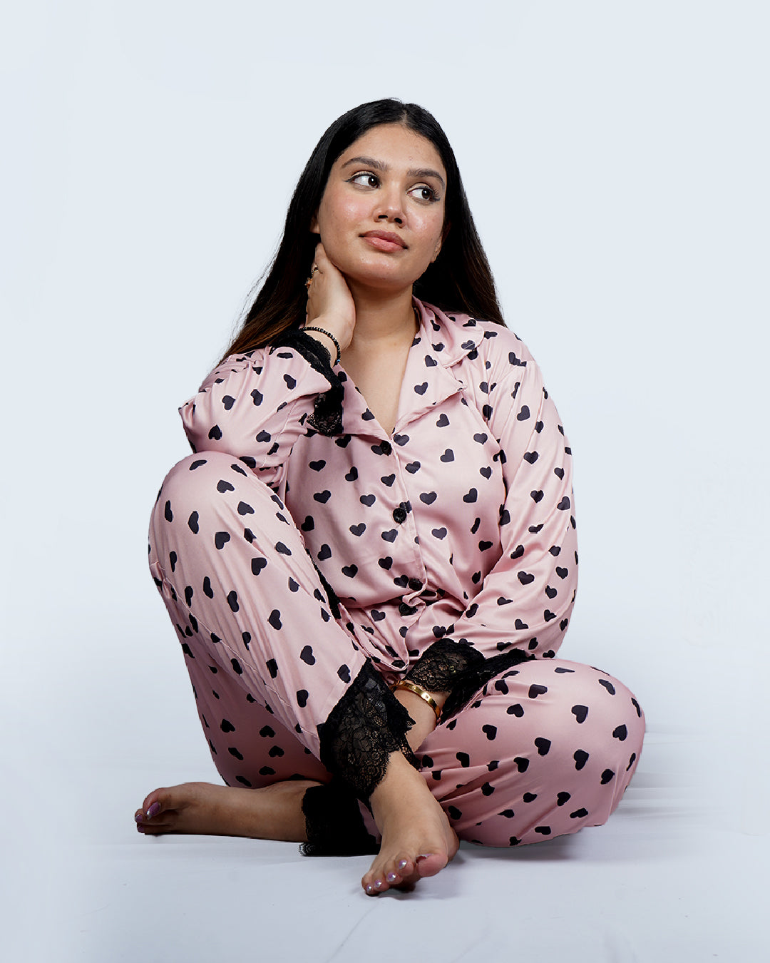 Sugar Blush Luxe Night Suit – Set of 2 | Night time Essentials