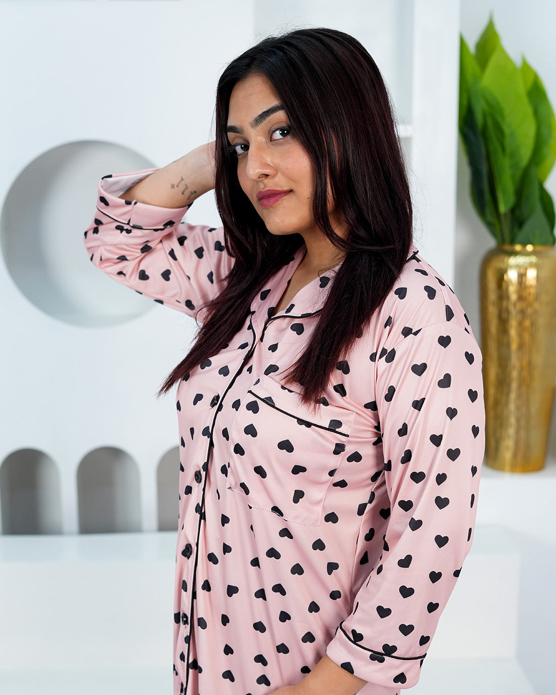 Blush Mood NightTee – Set of 1 | Night time Essentials