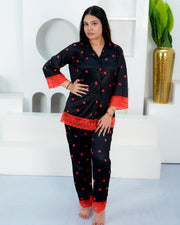 Midnight Muse Luxe Night Suit – Set of 2 | Night time Essentials