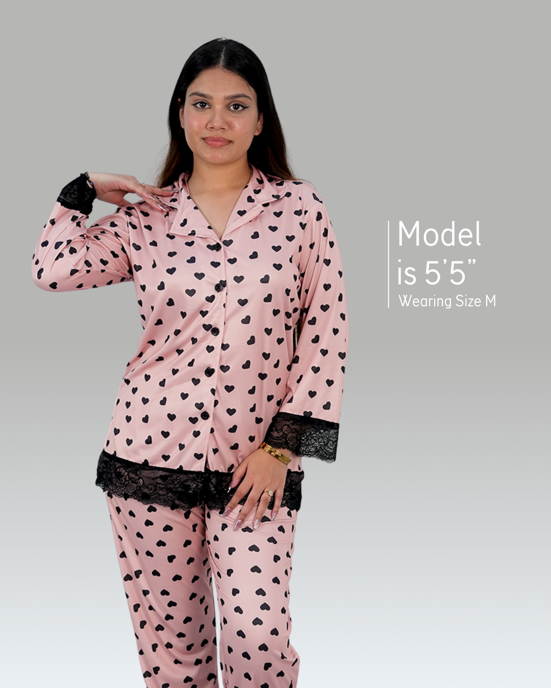 Sugar Blush Luxe Night Suit – Set of 2 | Night time Essentials