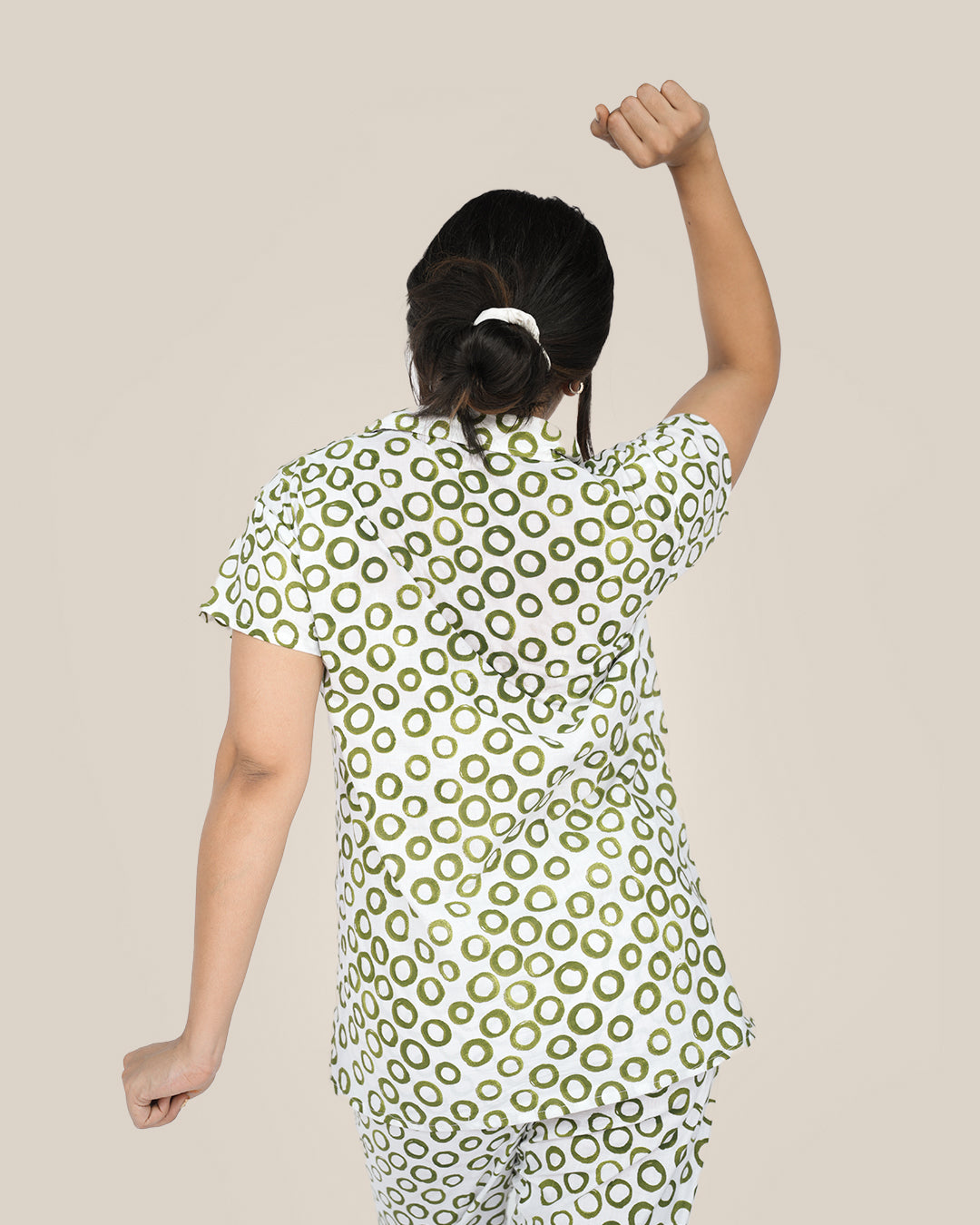 Olive Glow Pyjama Set | Bra-Free Nights