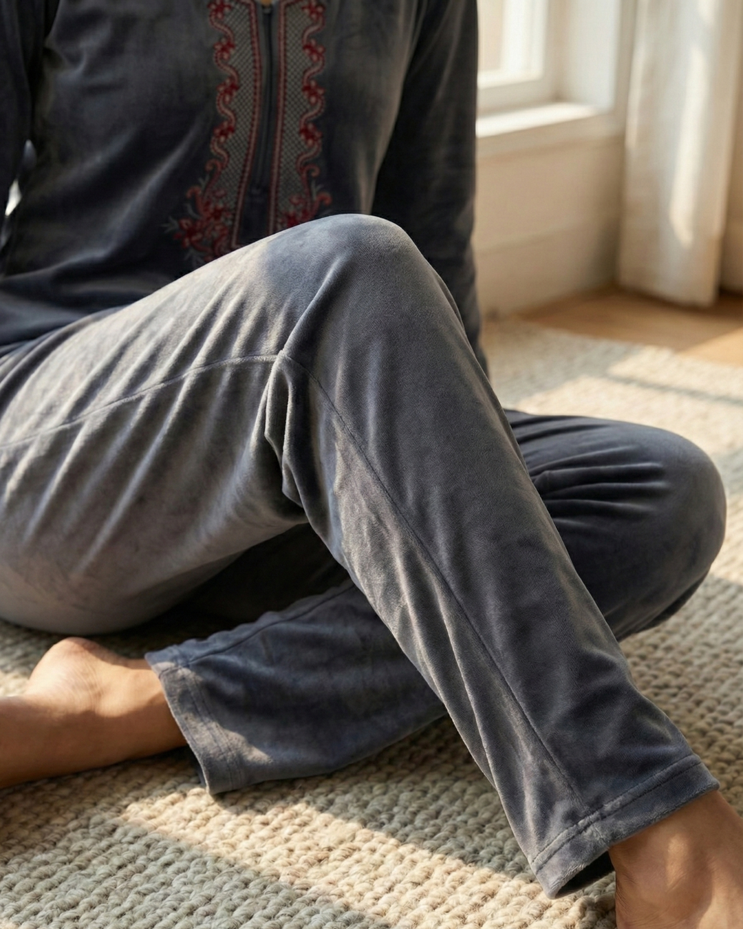 Velure Bliss Kurti Set – Lavish Grey