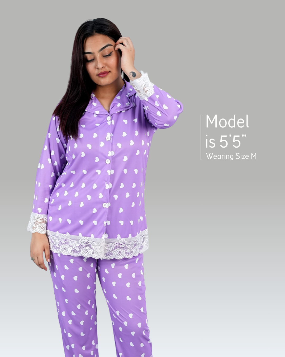 Lavender Love Luxe Night Suit – Set of 2 | Night time Essentials