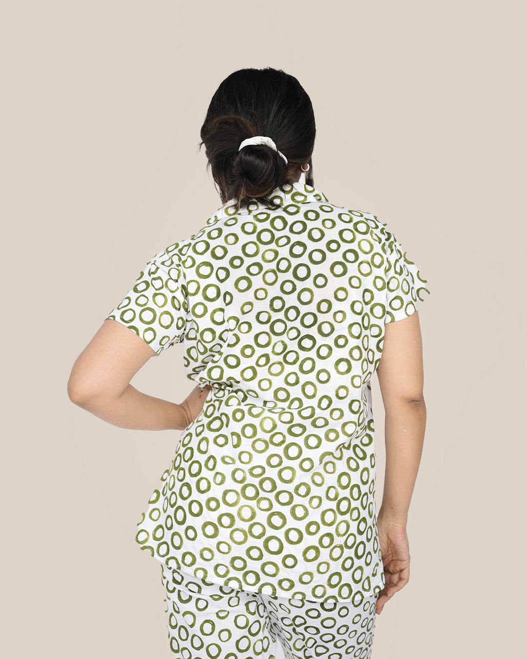 Olive Glow Pyjama Set | Bra-Free Nights