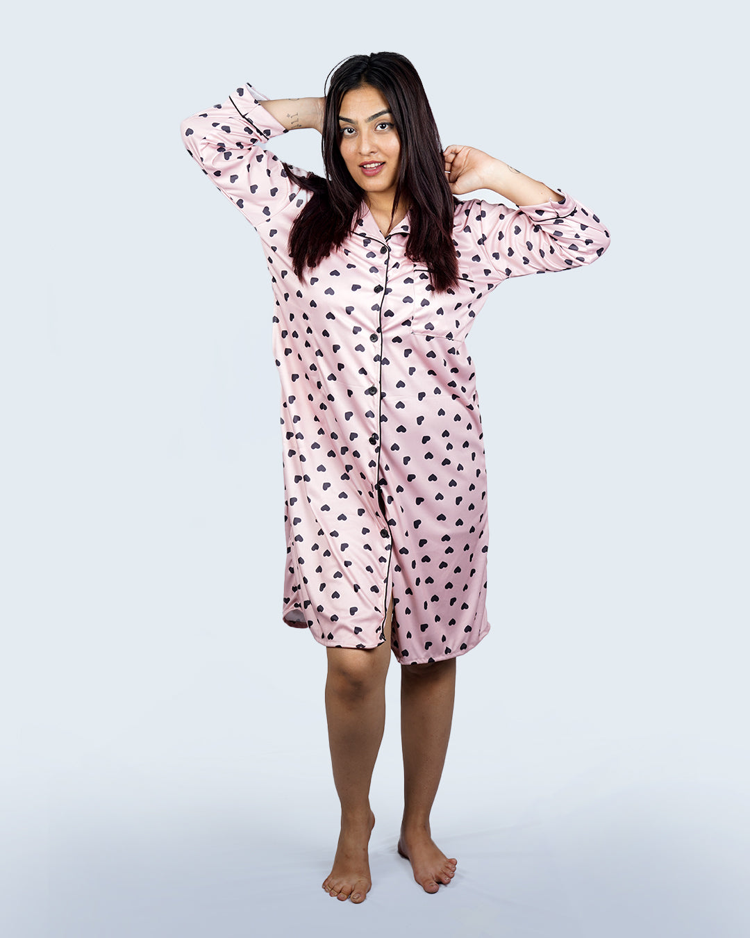 Blush Mood NightTee – Set of 1 | Night time Essentials