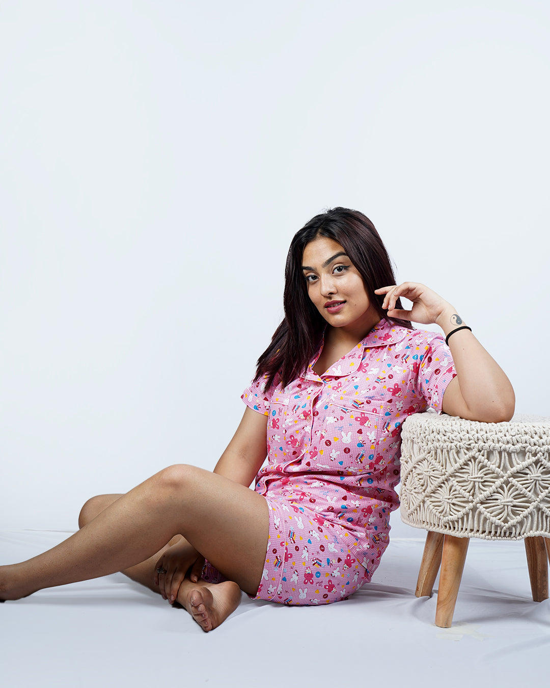 Pink Rabbit Padded Shorts Set – Set of 2 | Bra-Free Nights