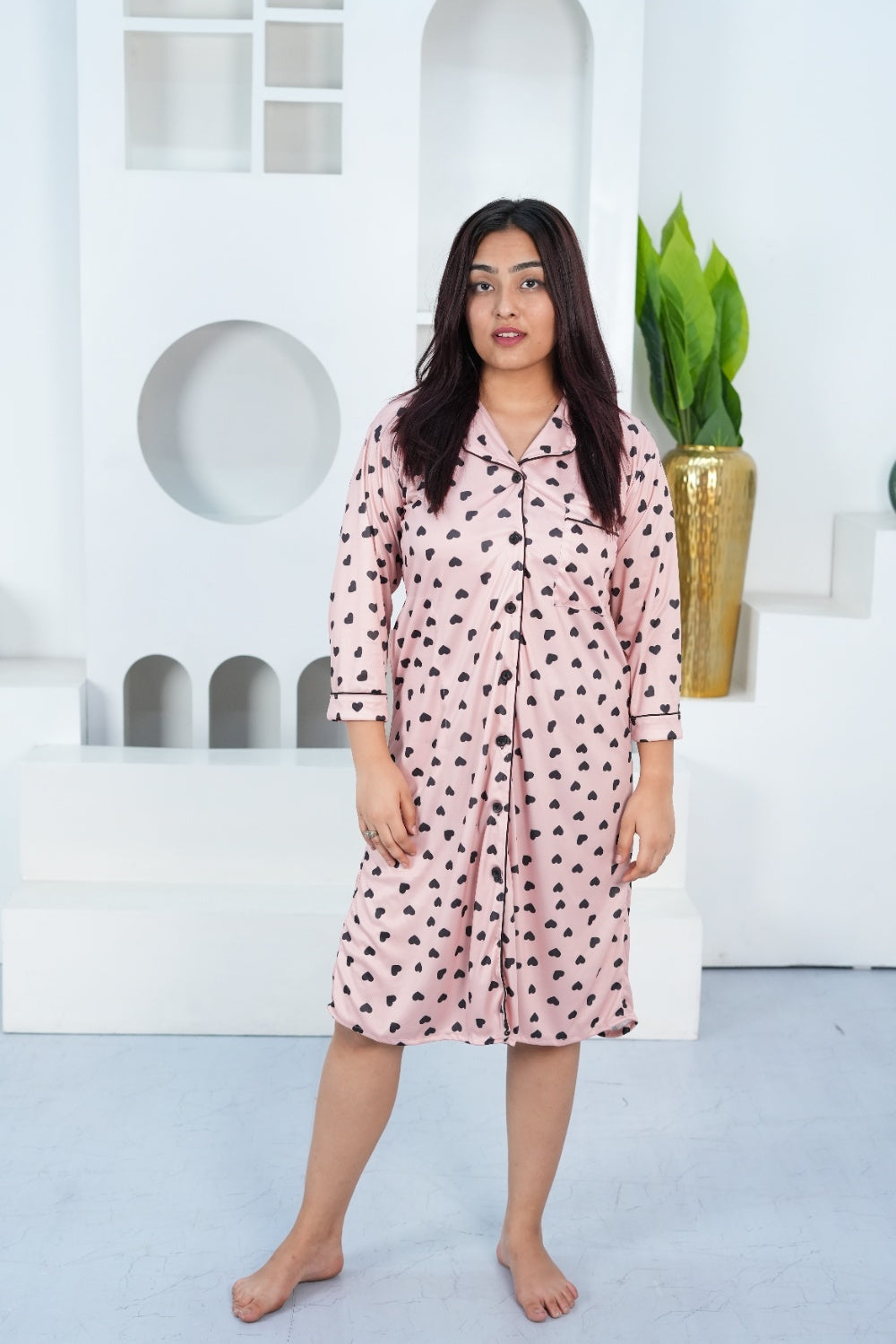 Blush Mood NightTee – Set of 1 | Night time Essentials