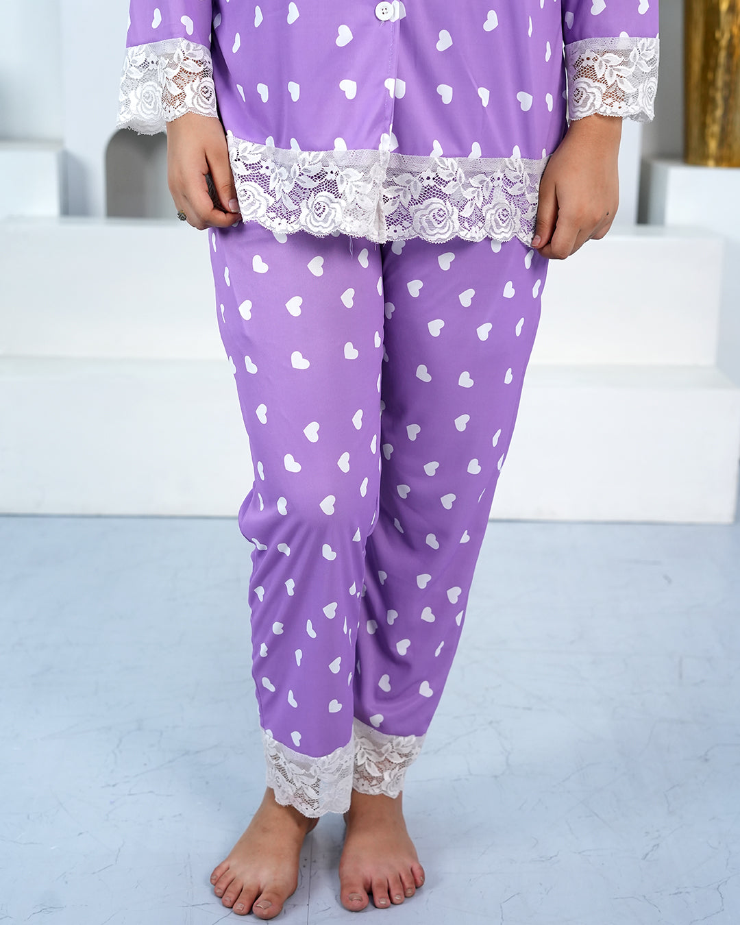 Lavender Love Luxe Night Suit – Set of 2 | Night time Essentials